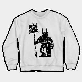 Anubis minimal silhouette white Crewneck Sweatshirt